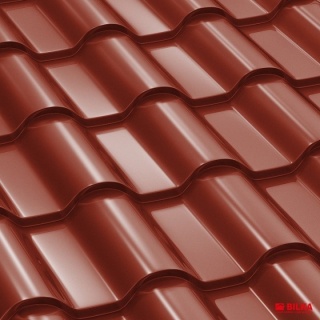 Bilka Romanic Tigla Metalica 0.5 mm Rosu Maroniu Lucios RAL 3009