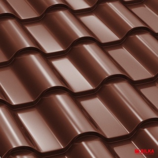 Bilka Romanic Tigla Metalica 0.5 mm Maro Ciocolatiu Lucios RAL 8017