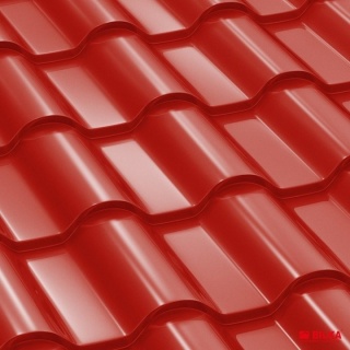 Bilka Romanic&nbsp;Tigla Metalica 0.5 mm Rosu Aprins Lucios RAL 3000