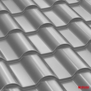 Bilka Romanic Tigla Metalica 0.5 mm Argintiu&nbsp;Lucios RAL 9006