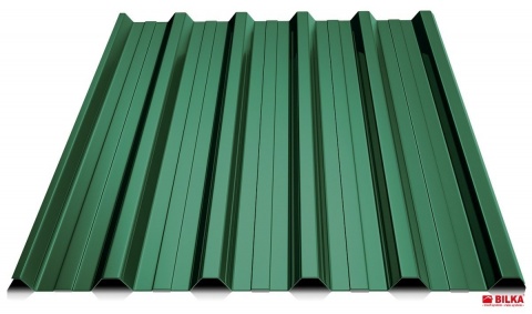 Bilka Tablă Cutată T35&nbsp;0.5&nbsp;mm Lucios&nbsp;Verde&nbsp;RAL 6005