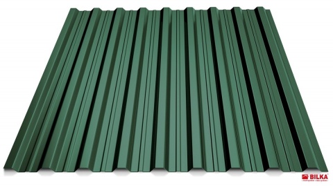 Bilka Tablă Cutată T18 0.5&nbsp;mm Lucios&nbsp;Verde RAL 6005