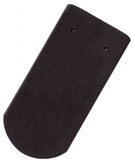 Tondach Tigla de baza Solzi cu Taiere Semicirculara Negru