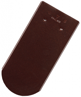 Tondach Tigla de baza Solzi cu Taiere Semicirculara Glazura Maro Ciocolatiu