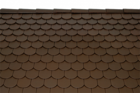 Tondach Tigla de baza Solzi cu Taiere Semicirculara Maro Inchis