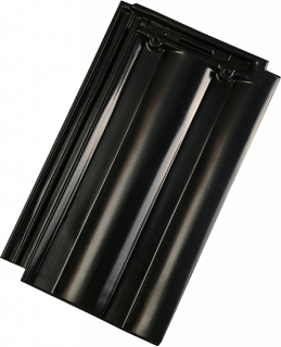 Tondach Tigla de baza Twist XXL Glazura Amadeus Negru