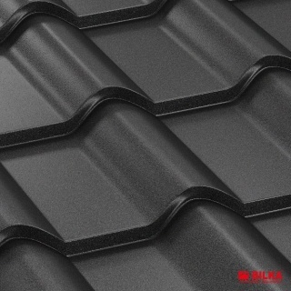 Bilka Balcanic&nbsp;Tigla Metalica&nbsp;0.6&nbsp;mm Negru&nbsp;Mat RAL 9005