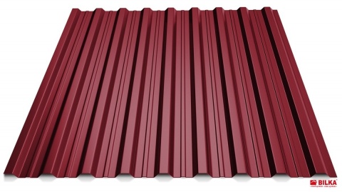 Bilka Tablă Cutată T18 0.5&nbsp;mm Lucios&nbsp;Visiniu RAL 3005