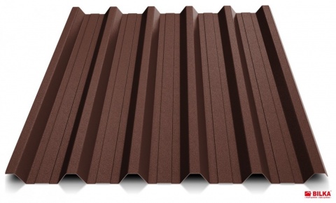 Bilka Tablă Cutată T45&nbsp;0.5&nbsp;mm Lucios&nbsp;Maro Ciocolatiu&nbsp;RAL 8017