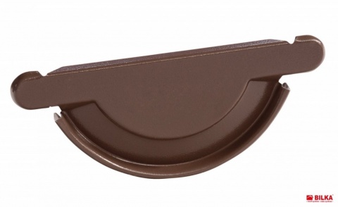 Bilka Capac Jgheab 125mm&nbsp;0.6&nbsp;mm Lucios Maro&nbsp;RAL 8017