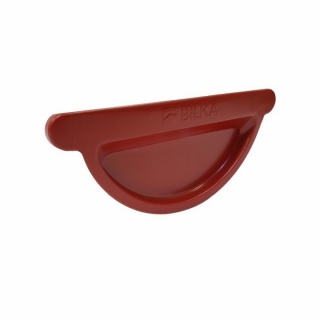 Bilka Capac Jgheab 125mm&nbsp;0.6&nbsp;mm Lucios Rosu RAL 3011