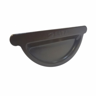 Bilka Capac Jgheab 125mm&nbsp;0.6&nbsp;mm Lucios Maro Inchis&nbsp;RAL 8019