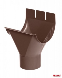 Bilka Racord Jgheab Burlan 125/90 0.6&nbsp;mm Lucios Maro RAL 8017