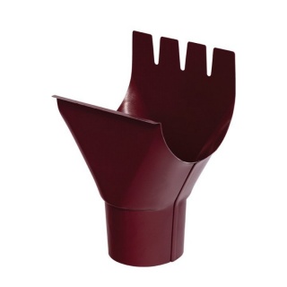 Bilka Racord Jgheab Burlan 125/90 0.6&nbsp;mm Lucios Visiniu RAL 3005