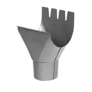 Bilka Racord Jgheab Burlan 125/90 0.6&nbsp;mm Lucios Argintiu&nbsp;RAL 9006