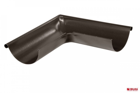 Bilka Coltar Exterior - Interior 90 grade&nbsp;125mm&nbsp;0.6&nbsp;mm Lucios Maro Inchis RAL 8019