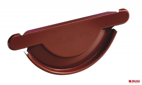 Bilka Capac Jgheab 125mm&nbsp;0.6&nbsp;mm Lucios Rosu Maroniu RAL 3009