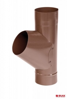 Bilka Ramificatie Burlan 90mm 0.6&nbsp;mm Lucios Maro&nbsp;RAL 8017