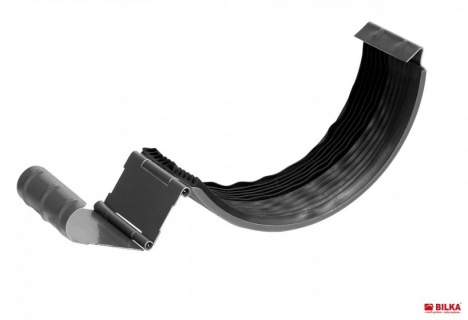 Bilka Element Imbinare&nbsp;Jgheab 125mm&nbsp;0.6&nbsp;mm Lucios Argintiu&nbsp;RAL 9006