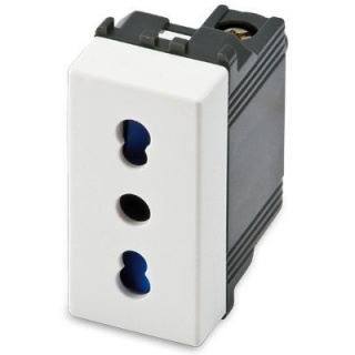 Priza P11/P17 2P+T 10/16A 250V cu protectie, standard italian