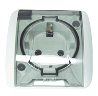 Priza capac transparent cu C.P. P.T. Eva